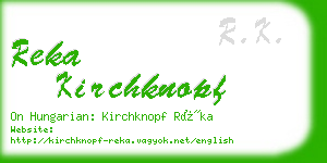 reka kirchknopf business card